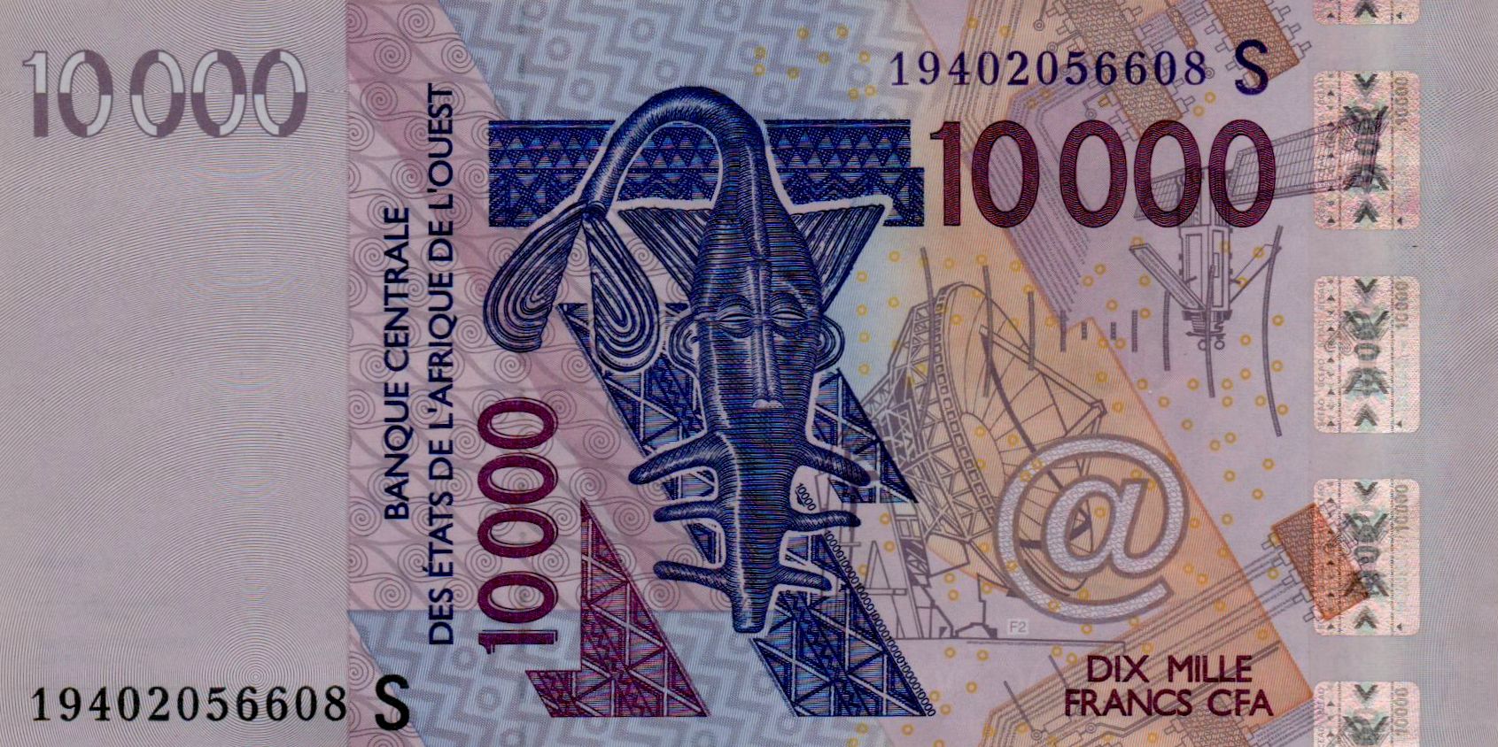 Guinea-Bissau (W.A.S) 10000 2019 UNC P-918S/s
